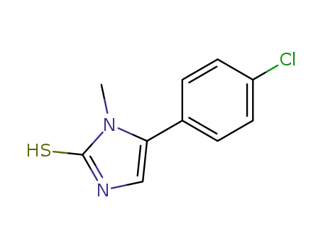 Molecular Structure of 17452-31-2 (5-(4-CHLOROPHENYL)-1-METHYL-1H-IMIDAZOLE-2-THIOL)