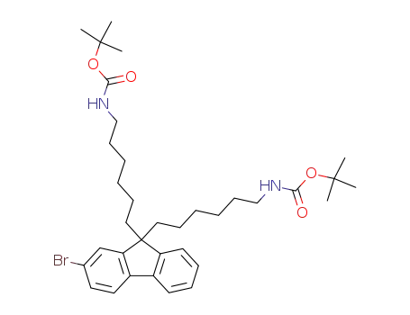 2-bromo-9,9-bis(6'-tert-butoxycarbonylaminohexyl)fluorene