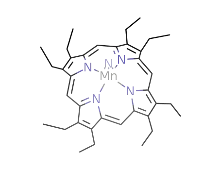 Molecular Structure of 84206-82-6 (nitridomanganese(V) octaethylporphyrinate)
