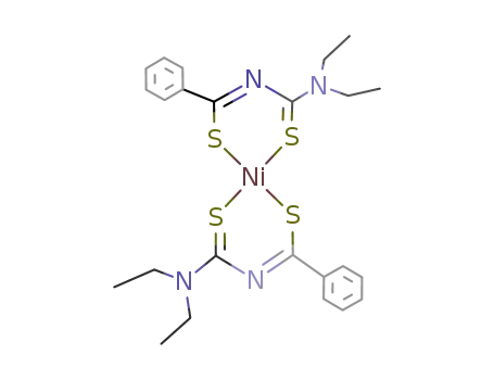 trans-bis(1,1-diethyl-3-thiobenzoylthioureato) nickel(II)