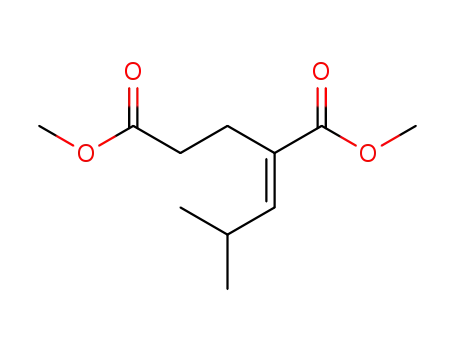 Molecular Structure of 364331-05-5 (Pentanedioic acid, 2-(2-methylpropylidene)-, dimethyl ester, (2E)-)
