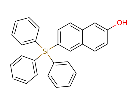 Molecular Structure of 18768-91-7 (6-triphenylsilanyl-[2]naphthol)