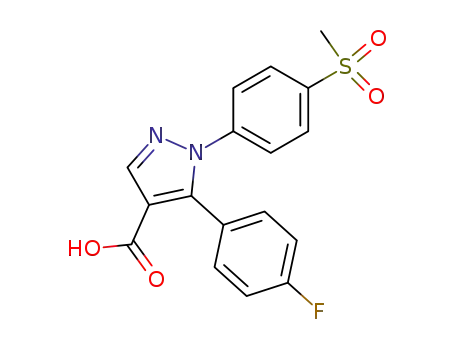 1H-Pyrazole-4-carboxylic acid, 5-(4-fluorophenyl)-1-[4-(Methylsulfonyl)phenyl]-