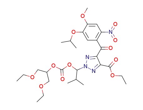 ethyl 2-(1-(1,3-diethoxy-2-propoxycarbonyloxy)-2-methylpropyl)-5-(5-isopropoxy-4-methoxy-2-nitrobenzoyl)-2H-1,2,3-triazole-4-carboxylate