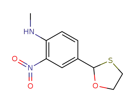 Benzenamine, N-methyl-2-nitro-4-(1,3-oxathiolan-2-yl)-