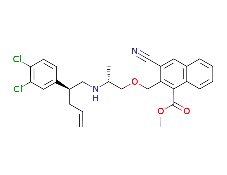 methyl 3-cyano-2-{[((2R)-2-{[(2S)-2-(3,4-dichlorophenyl)pent-4-en-1-yl]amino}propyl)oxy]methyl}-1-naphthoate