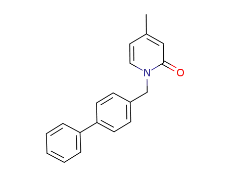 Molecular Structure of 501921-49-9 (2(1H)-Pyridinone, 1-([1,1'-biphenyl]-4-ylmethyl)-4-methyl-)