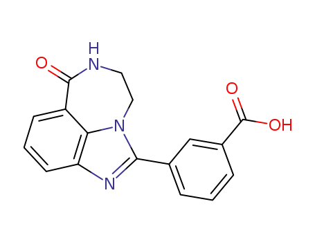 3-(6-oxo-6,7,8,9-tetrahydro-2,7,9a-triaza-benzo[<i>cd</i>]azulen-1-yl)-benzoic acid