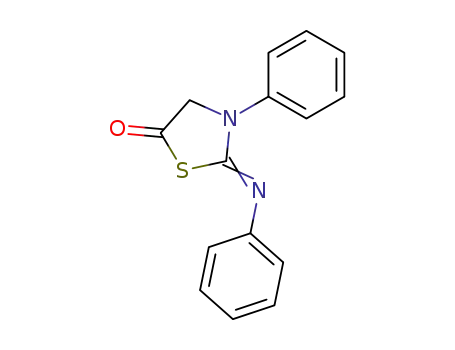 Molecular Structure of 83507-17-9 (5-Thiazolidinone, 3-phenyl-2-(phenylimino)-)