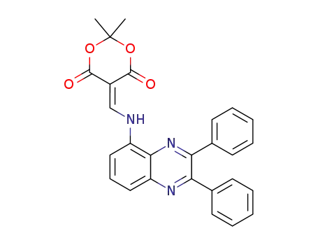 5-[(2,3-diphenylquinoxalin-5-ylamino)methylene]-2,2-dimethyl-[1,3]-dioxane-4,6-dione