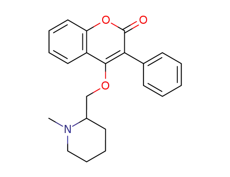 2H-1-Benzopyran-2-one, 4-[(1-methyl-2-piperidinyl)methoxy]-3-phenyl-