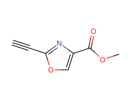 Molecular Structure of 839697-74-4 (4-Oxazolecarboxylic acid, 2-ethynyl-, methyl ester)