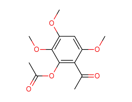 Molecular Structure of 6953-31-7 (2-acetyl-3,5,6-trimethoxyphenyl acetate)