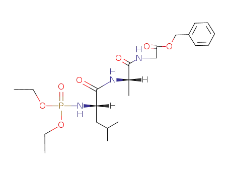 {(S)-2-[(S)-2-(Diethoxy-phosphorylamino)-4-methyl-pentanoylamino]-propionylamino}-acetic acid benzyl ester