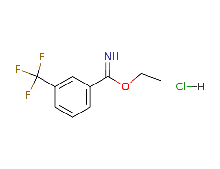 Molecular Structure of 60612-88-6 (Benzenecarboximidic acid, 3-(trifluoromethyl)-, ethyl ester,
hydrochloride)