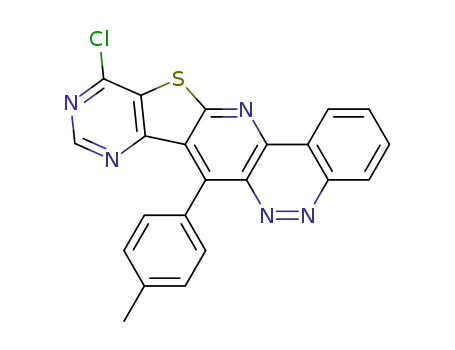 11-chloro-7-(p-tolyl)pyrimido[4'',5'':4',5']thieno[3',2':5,6]pyrido[3,2-c]cinnoline