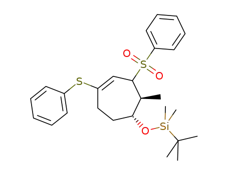 ((1R,2S)-3-Benzenesulfonyl-2-methyl-5-phenylsulfanyl-cyclohept-4-enyloxy)-tert-butyl-dimethyl-silane