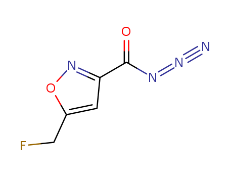 3-Isoxazolecarbonyl  azide,  5-(fluoromethyl)-
