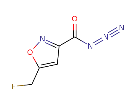 Molecular Structure of 625120-08-3 (3-Isoxazolecarbonyl  azide,  5-(fluoromethyl)-)