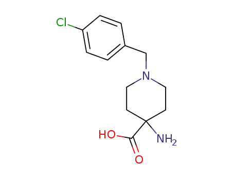 4-amino-1-[(4-chlorophenyl)methyl]piperidine-4-carboxylic Acid
