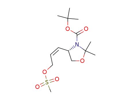 3-Oxazolidinecarboxylic acid,
2,2-dimethyl-4-[(1Z)-3-[(methylsulfonyl)oxy]-1-propenyl]-,
1,1-dimethylethyl ester, (4S)-