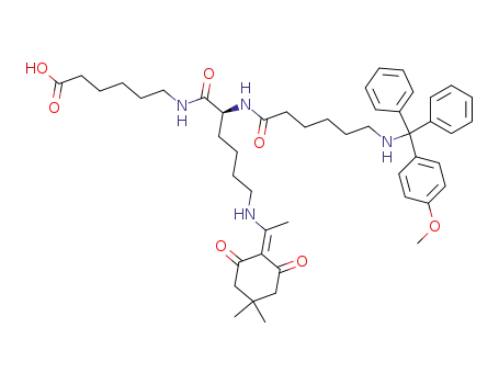 6-[(S)-6-[1-(4,4-Dimethyl-2,6-dioxo-cyclohexylidene)-ethylamino]-2-(6-{[(4-methoxy-phenyl)-diphenyl-methyl]-amino}-hexanoylamino)-hexanoylamino]-hexanoic acid