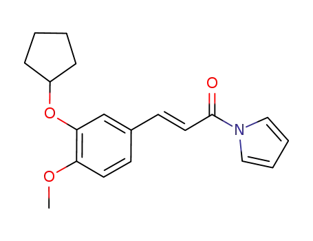 (2E)-3-(3-cyclopentyloxy-4-methoxyphenyl)-1-pyrrol-1-yl-2-propen-1-one