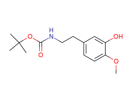 Carbamic acid, [2-(3-hydroxy-4-methoxyphenyl)ethyl]-, 1,1-dimethylethyl
ester(31493-49-9)
