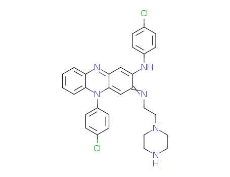 2-Phenazinamine,  N,5-bis(4-chlorophenyl)-3,5-dihydro-3-[[2-(1-piperazinyl)ethyl]imino]-