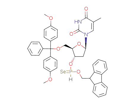 Thymidine, 5'-O-[bis(4-methoxyphenyl)phenylmethyl]-,
3'-[O-(9H-fluoren-9-ylmethyl) phosphonoselenoate]