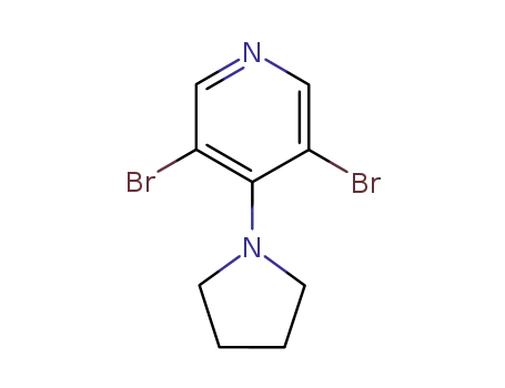 3,5-dibromo-4-(pyrrolidin-1-yl)-pyridine