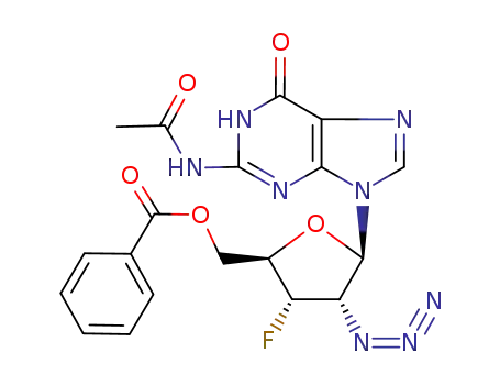 Benzoic acid (2R,3S,4S,5R)-5-(2-acetylamino-6-oxo-1,6-dihydro-purin-9-yl)-4-azido-3-fluoro-tetrahydro-furan-2-ylmethyl ester