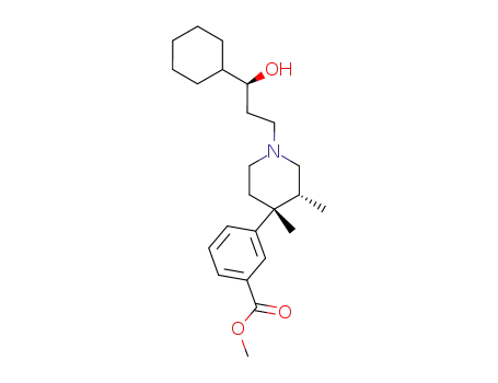 3-[(3R,4R)-1-((S)-3-Cyclohexyl-3-hydroxy-propyl)-3,4-dimethyl-piperidin-4-yl]-benzoic acid methyl ester