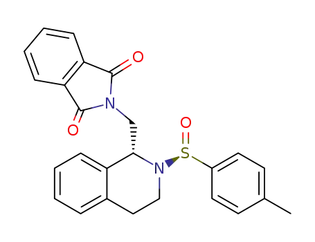 2-[(R)-2-((S)-Toluene-4-sulfinyl)-1,2,3,4-tetrahydro-isoquinolin-1-ylmethyl]-isoindole-1,3-dione