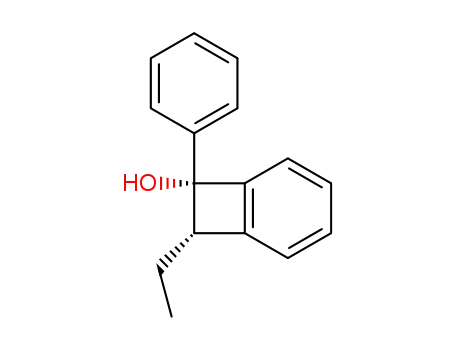 Bicyclo[4.2.0]octa-1,3,5-trien-7-ol, 8-ethyl-7-phenyl-, (7R,8S)-rel- (9CI)