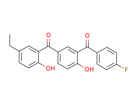 (5-ethyl-2-hydroxyphenyl)-[3-(4-fluorobenzoyl)-4-hydroxyphenyl]methanone
