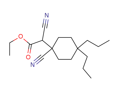 Cyano-(1-cyano-4,4-dipropyl-cyclohexyl)-acetic acid ethyl ester