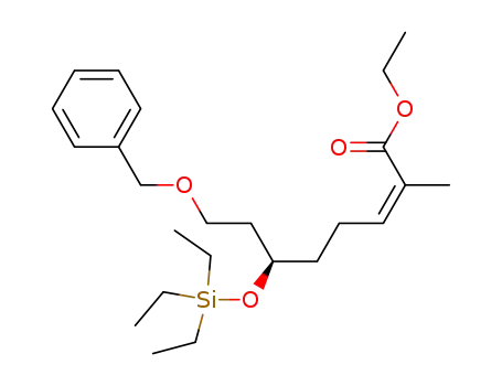 (Z)-(R)-8-Benzyloxy-2-methyl-6-triethylsilanyloxy-oct-2-enoic acid ethyl ester