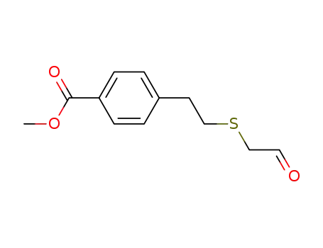 Benzoic acid, 4-[2-[(2-oxoethyl)thio]ethyl]-, methyl ester