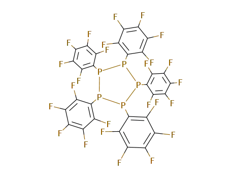 Pentakis(pentafluorphenyl)-cyclopentaphosphan