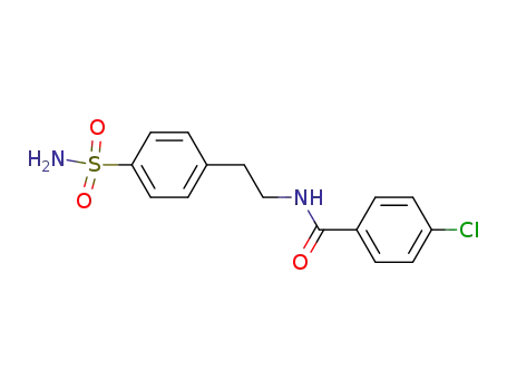 Molecular Structure of 59477-42-8 (Benzamide, N-[2-[4-(aminosulfonyl)phenyl]ethyl]-4-chloro-)