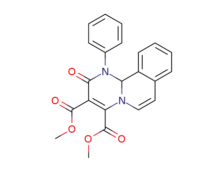 Molecular Structure of 13787-91-2 (dimethyl 2-oxo-1-phenyl-1,11b-dihydro-2H-pyrimido[2,1-a]isoquinoline-3,4-dicarboxylate)