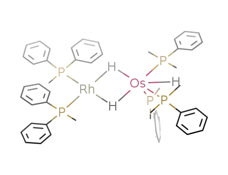 (P(CH<sub>3</sub>)(C<sub>6</sub>H<sub>5</sub>)2)2RhH<sub>3</sub>Os(P(CH<sub>3</sub>)2C<sub>6</sub>H<sub>5</sub>)3