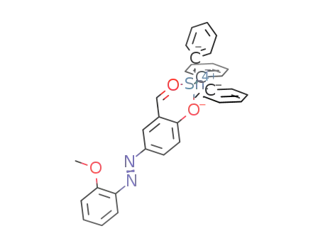 (C<sub>6</sub>H<sub>5</sub>)3Sn(OCHC<sub>6</sub>H<sub>3</sub>(O)NNC<sub>6</sub>H<sub>4</sub>OCH<sub>3</sub>)