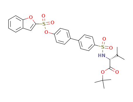 tert-butyl N-({4'-[(1-benzofuran-2-ylsulfonyl)oxy]-1,1'-biphenyl-4-yl}sulfonyl)-D-valinate