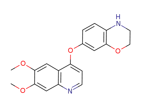Molecular Structure of 861880-99-1 (7-[(6,7-Dimethoxyquinolin-4-yl)oxy]-3,4-dihydro-2H-1,4-benzoxazine)