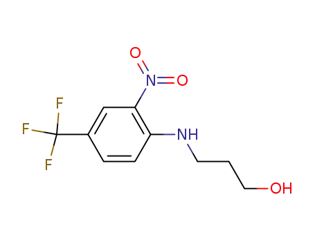 Molecular Structure of 62780-65-8 (1-Propanol, 3-[[2-nitro-4-(trifluoromethyl)phenyl]amino]-)