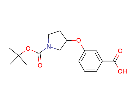 3-((1-(tert-Butoxycarbonyl)pyrrolidin-3-yl)oxy)benzoic acid
