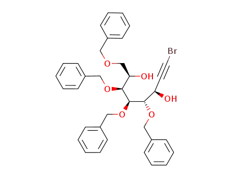 1,3,4,5-tetra-O-benzyl-8-bromo-7,8-dideoxy-D-glycero-L-galacto-oct-7-ynitol