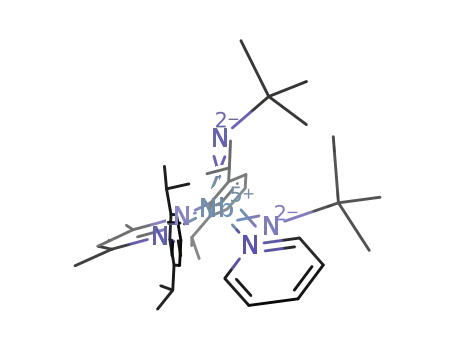 [Nb(HC(C(Me)NC<sub>6</sub>H<sub>3</sub>-2,6-(iPr)2)2)(Nt-Bu)2(pyridine)]